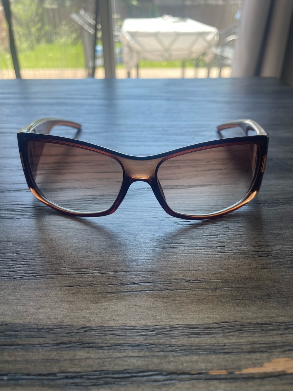 Vintage Christian Dior Amber-Brown Sunglasses